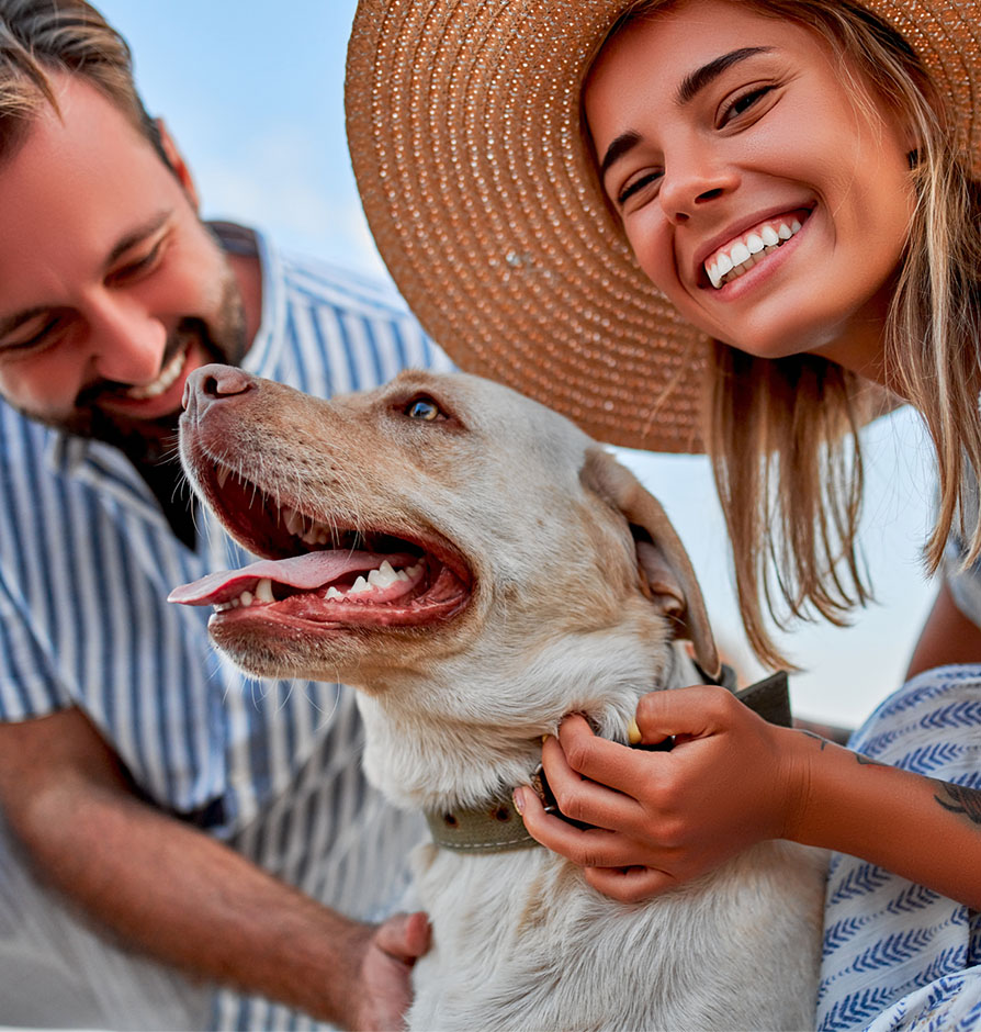 Couple With Dog