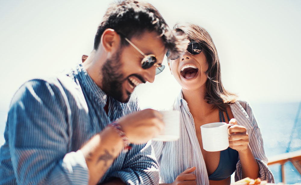 Couple Enjoying Coffee