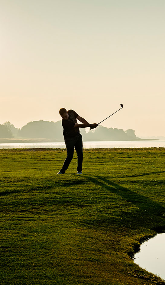 Men Playing Golf